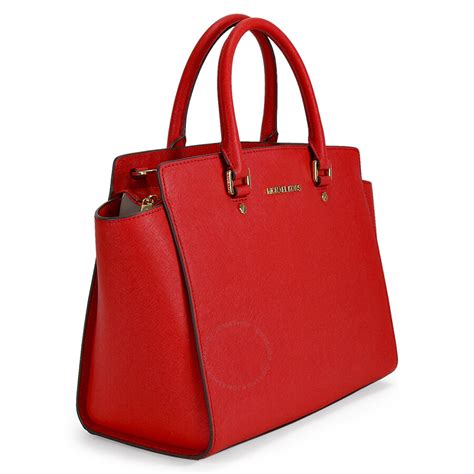 michael kors selma satchel medium red|Michael Kors selma medium messenger.